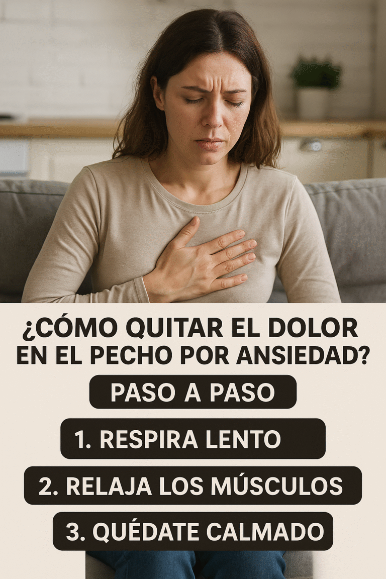 Lee más sobre el artículo ¿Cómo quitar el dolor en el pecho por ansiedad? ¡Paso a paso!