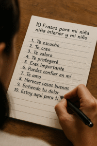 Lee más sobre el artículo 10 frases para mi niña interior y mi niño: explicadas