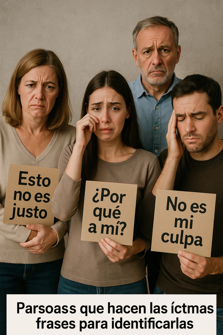 Lee más sobre el artículo Personas que se hacen las víctimas: frases para identificarlas