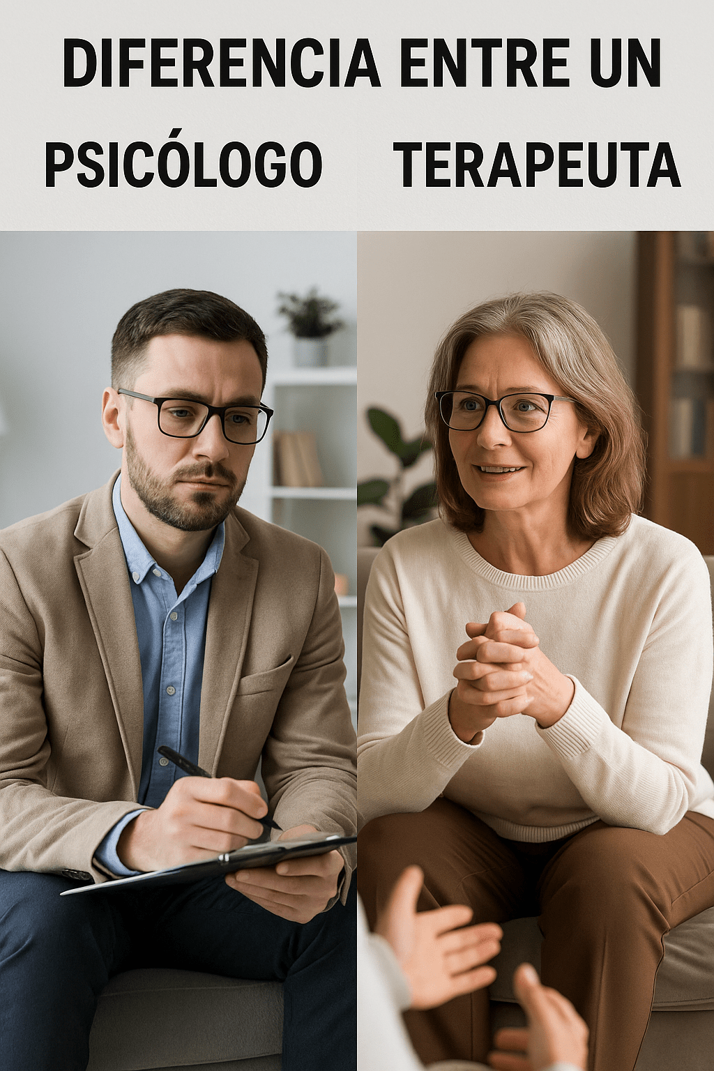 En este momento estás viendo ¿Cuál es la diferencia entre un psicólogo y un terapeuta?