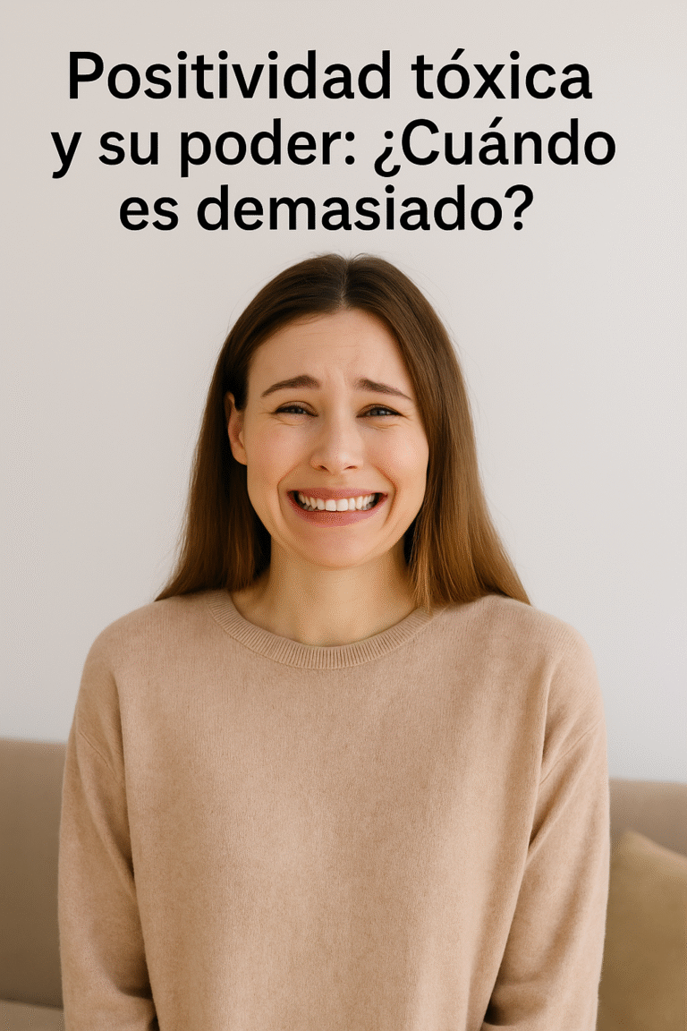 Lee más sobre el artículo Positividad tóxica y su poder:¿Cuándo es demasiado?